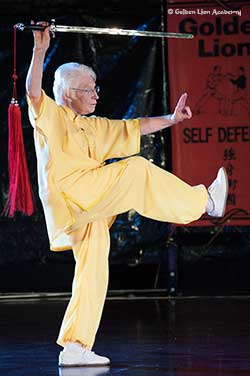 Tai-Chi at Golden lion-straight sword training